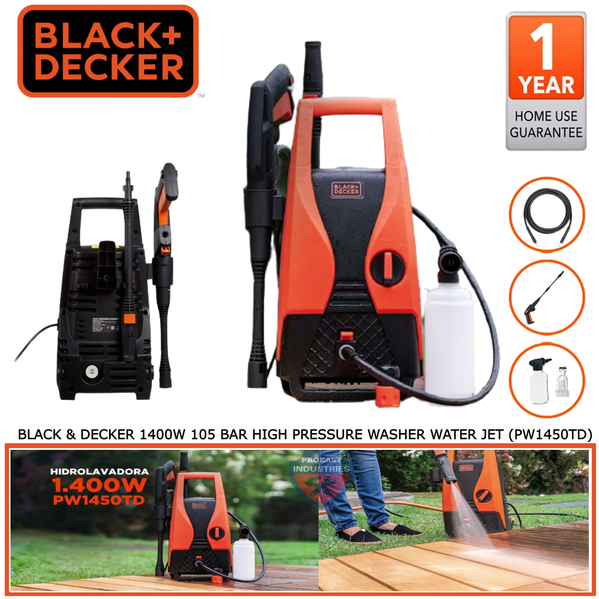 Hidrolavadora Black Decker Guatemala